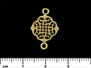 Celtic Knot Link 22/14mm : Antique Brass