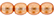 Round Beads 3mm (loose) : Transparent Pearl - Pumpkin Spice