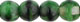 Round Beads 4mm (loose) : Green w/Black