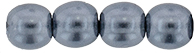 Round Beads 4mm (loose) : Transparent Pearl - Storm Cloud