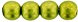 Round Beads 6mm (loose) : ColorTrends: Saturated Metallic Lime Punch