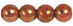 Round Beads 6mm (loose) : Luster - Opaque Rose/Gold Topaz
