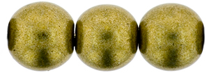 Round Beads 8mm (loose) : ColorTrends: Saturated Metallic Golden Lime