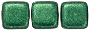 CzechMates Tile Bead 6mm (loose)  : ColorTrends: Saturated Metallic Martini Olive