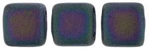 CzechMates Tile Bead 6mm (loose) : Matte - Iris - Purple
