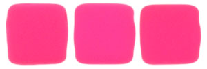 CzechMates Tile Bead 6mm (loose) : Neon - Pink