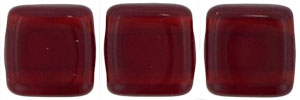 CzechMates Tile Bead 6mm (loose) : Ruby