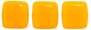 CzechMates Tile Bead 6mm (loose) : Sunflower Yellow