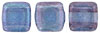 CzechMates Tile Bead 6mm (loose) : Luster - Transparent Amethyst