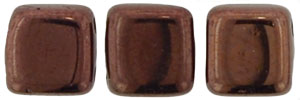 CzechMates Tile Bead 6mm (loose) : Dk Bronze