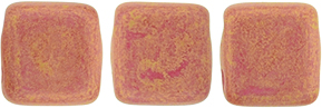 CzechMates Tile Bead 6mm (loose) : Pacifica - Watermelon