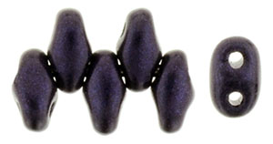 MiniDuo 4 x 2.5mm (loose) : Metallic Suede - Dk Purple