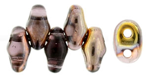 MiniDuo 4 x 2.5mm (loose) : Copper - Amethyst
