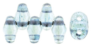 MiniDuo 4 x 2.5mm (loose) : Luster - Transparent Blue