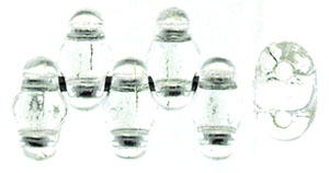 MiniDuo 4 x 2.5mm (loose) : Crystal - Silver-Lined