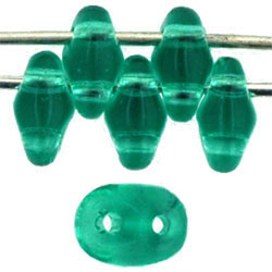SuperDuo 5 x 2mm (loose) : Emerald