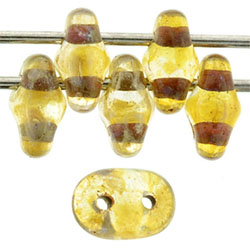 SuperDuo 5 x 2mm (loose) : Crystal - Picasso