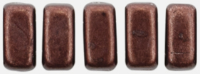 CzechMates Bricks 6 x 3mm (loose) : ColorTrends: Saturated Metallic Chicory Coffee