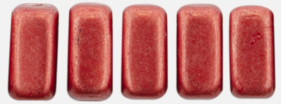 CzechMates Bricks 6 x 3mm (loose) : ColorTrends: Saturated Metallic Cranberry
