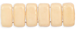 CzechMates Bricks 6 x 3mm (loose) : Luster - Opaque Champagne