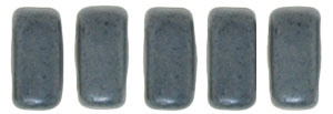 CzechMates Bricks 6 x 3mm (loose) : Matte - Hematite