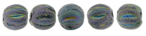 Melon Round 3mm (loose) : Matte - Iris - Purple