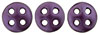 CzechMates QuadraLentil 6mm (loose) : Pearl Coat - Purple Velvet