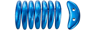 CzechMates Crescent 10 x 3mm (loose) : ColorTrends: Saturated Metallic Galaxy Blue