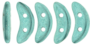 CzechMates Crescent 10 x 3mm (loose) : ColorTrends: Saturated Metallic Island Paradise