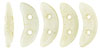 CzechMates Crescent 10 x 3mm (loose) : Luster - Opaque Champagne