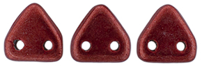 CzechMates Triangle 6mm (loose) : ColorTrends: Saturated Metallic Cherry Tomato