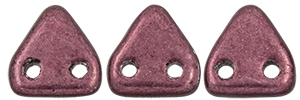 CzechMates Triangle 6mm (loose) : ColorTrends: Saturated Metallic Red Pear