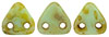 CzechMates Triangle 6mm (loose) : Opaque Pale Jade - Picasso