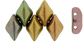 GEMDUO 8 x 5mm (loose) : Matte - Metallic Bronze Iris