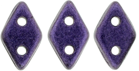 CzechMates Diamond Bead 6.5 x 4mm (loose) : Metallic Suede - Purple