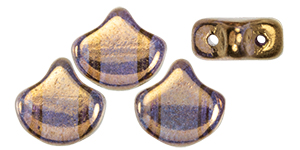 Matubo Ginkgo Leaf Bead 7.5 x 7.5mm (loose) : Bronze - Crystal