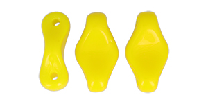 Cradle Bead 10 x 6mm Horizontal Hole (loose) : Opaque Yellow