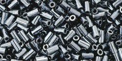 TOHO - Bugle #1 (3mm) : Metallic Hematite