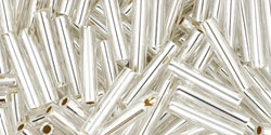 TOHO - Bugle #3 (9mm) : Silver-Lined Crystal