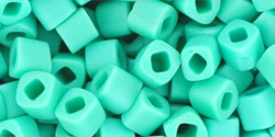 TOHO - Cube 4mm : Opaque-Frosted Turquoise