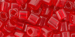 TOHO - Cube 4mm : Transparent Ruby