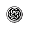 TierraCast : Bead - 7 x 7mm, 1mm Hole, Small Celtic Circle, Antique Silver