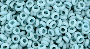 TOHO Demi Round 8/0 3mm : Opaque-Rainbow Frosted Turquoise