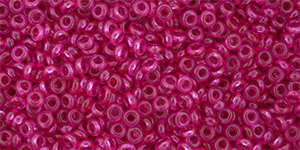 TOHO - Demi Round 11/0 2.2mm : HYBRID ColorTrends: Transparent - Pink Yarrow