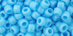Round 6/0 Tube 2.5" : Opaque Blue Turquoise
