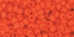 Round 8/0 Tube 2.5" : Opaque-Frosted Sunset Orange