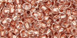 Round 8/0 Tube 2.5" : Copper-Lined Crystal