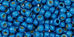 TOHO - Round 8/0 : Permafinish - Matte Galvanized Caribbean Blue