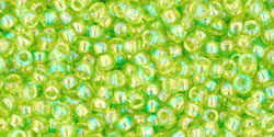 TOHO - Round 11/0 : Transparent-Rainbow Lime Green