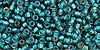 TOHO - Round 11/0 : Inside-Color Crystal/Metallic Teal-Lined